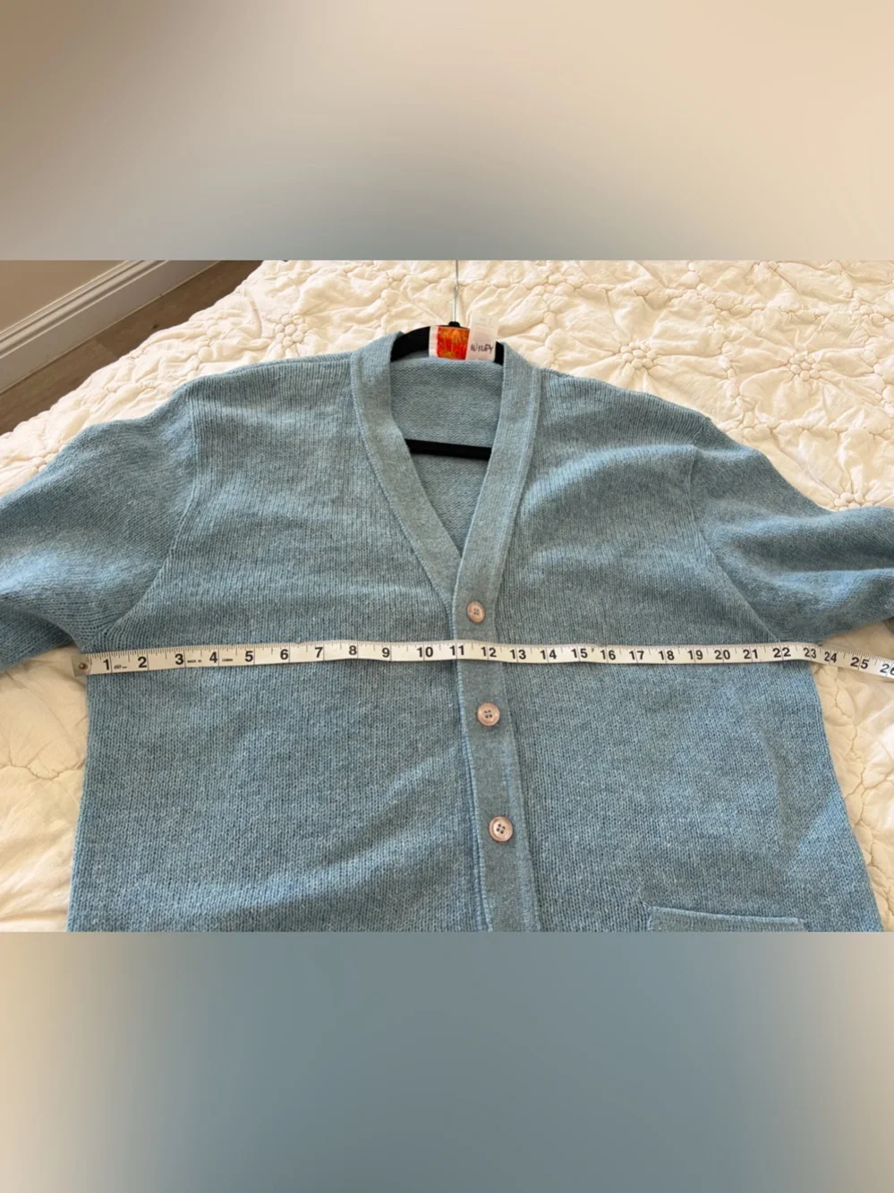 Vintage 60s 70s Jantzen Scotch Tumbler Unisex Cardigan Sweater Blue L